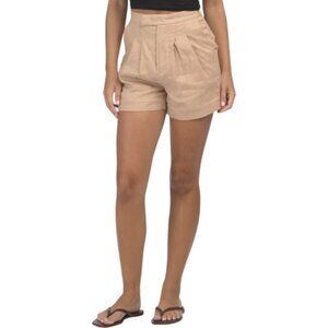 AQUA BLU Linen Blend Carrington Shorts